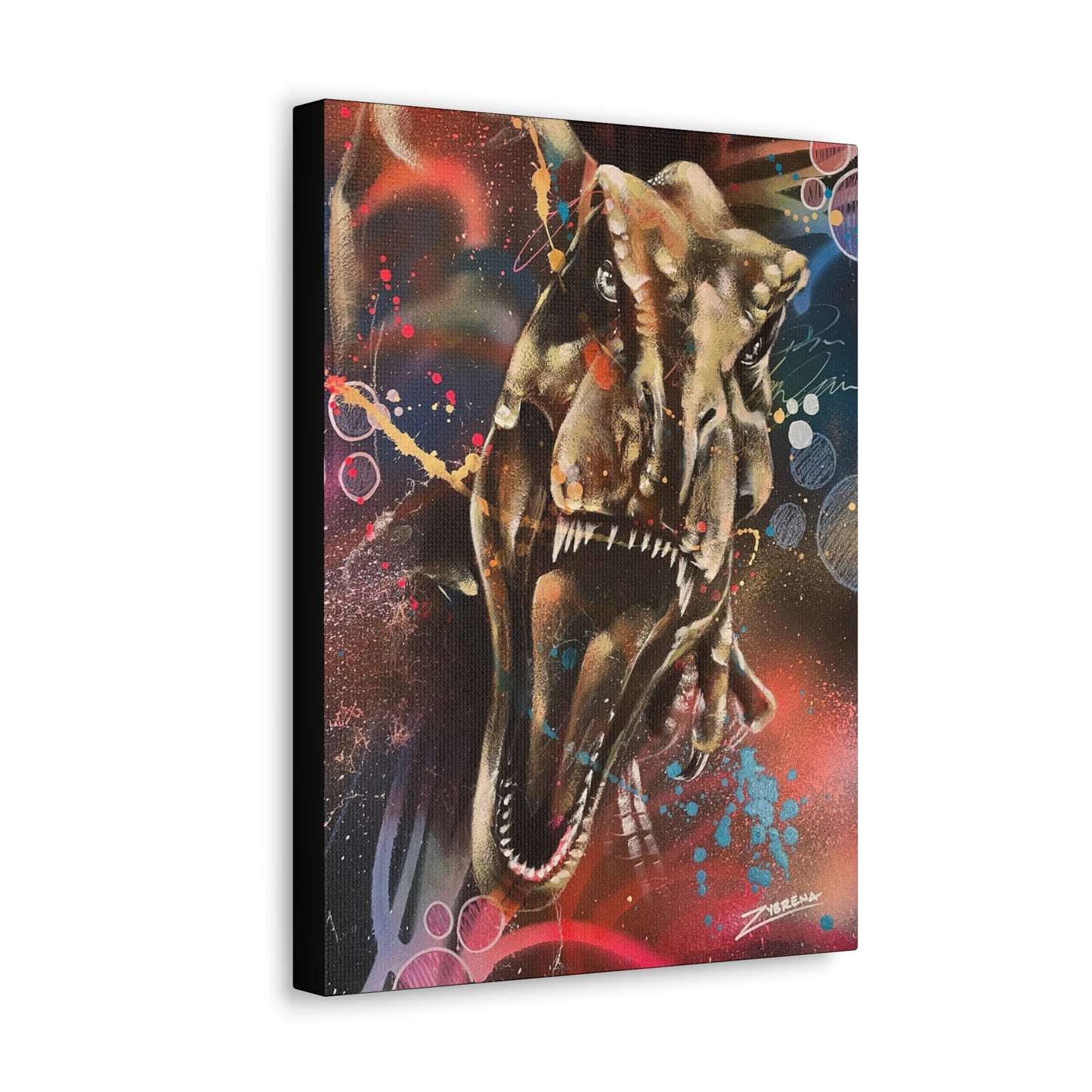 Tyrannosaurus Rex Canvas Gallery Wrapped Print