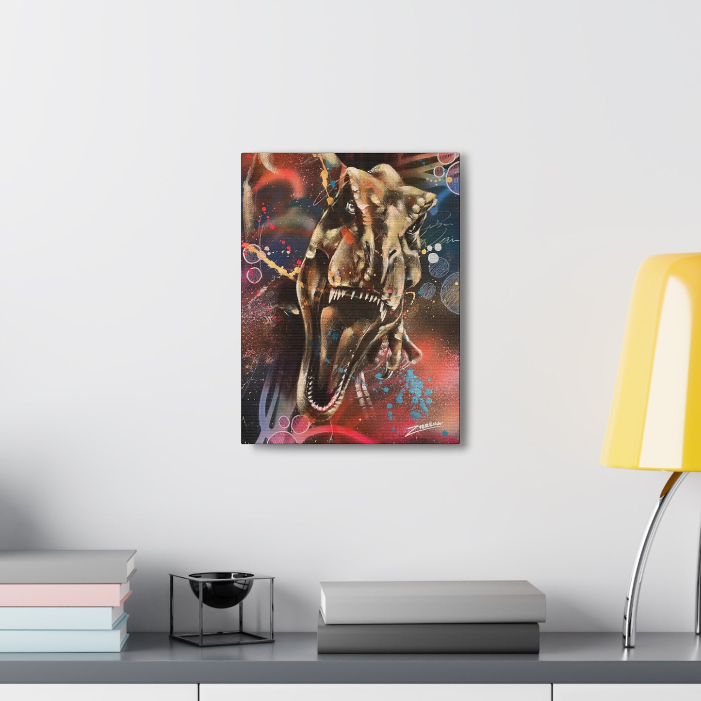 Tyrannosaurus Rex Canvas Gallery Wrapped Print