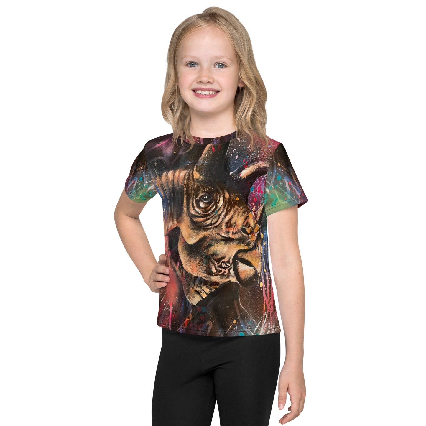 Triceratops Kids Crew Neck T-shirt