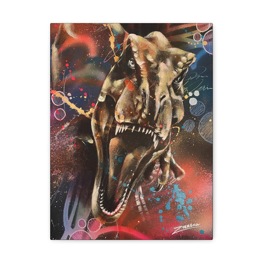 Tyrannosaurus Rex Canvas Gallery Wrapped Print