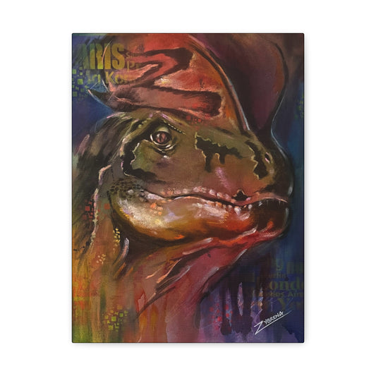 Dilophosaurus Canvas Gallery Wrapped Print