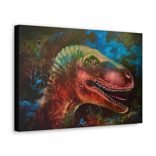 Velociraptor Canvas Gallery Wrapped Print